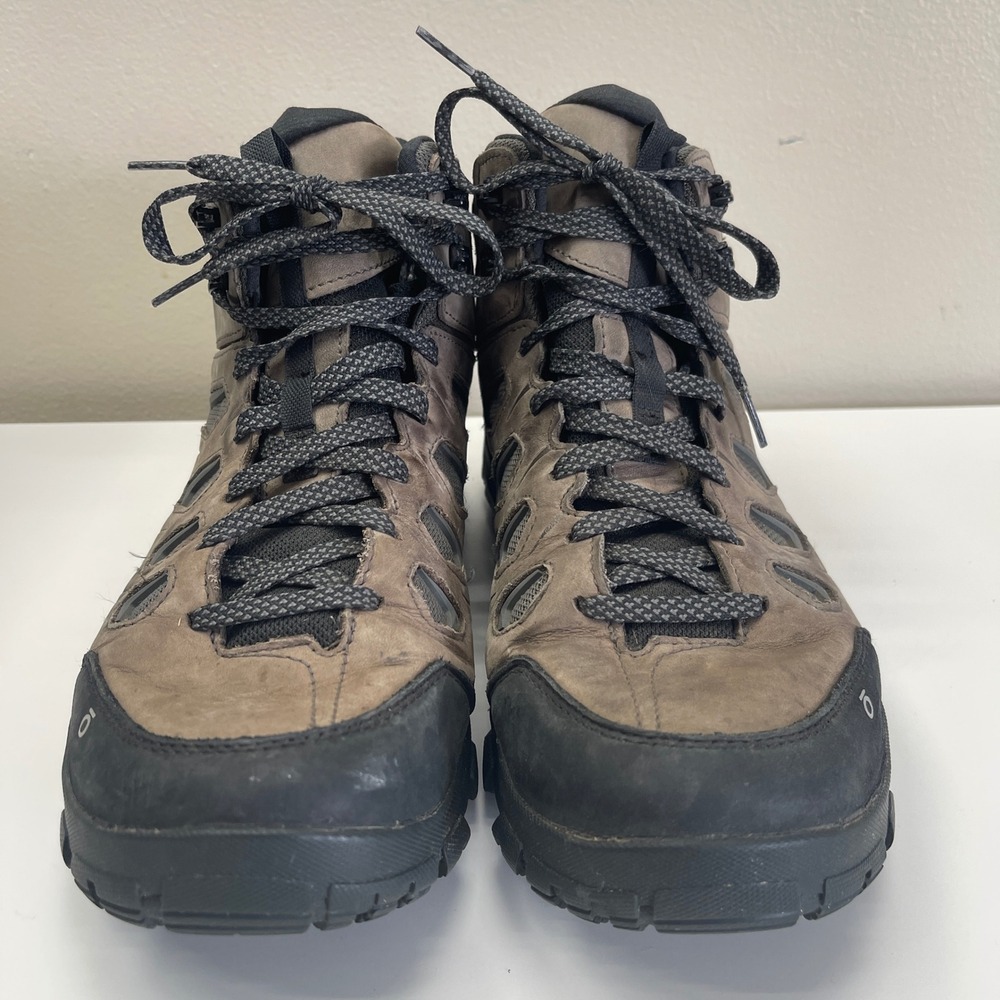 Oboz Sawtooth X Mid B-DRY Hiking Boots Mens 11 Brown Waterproof Trail Shoes - Picture 2 of 9